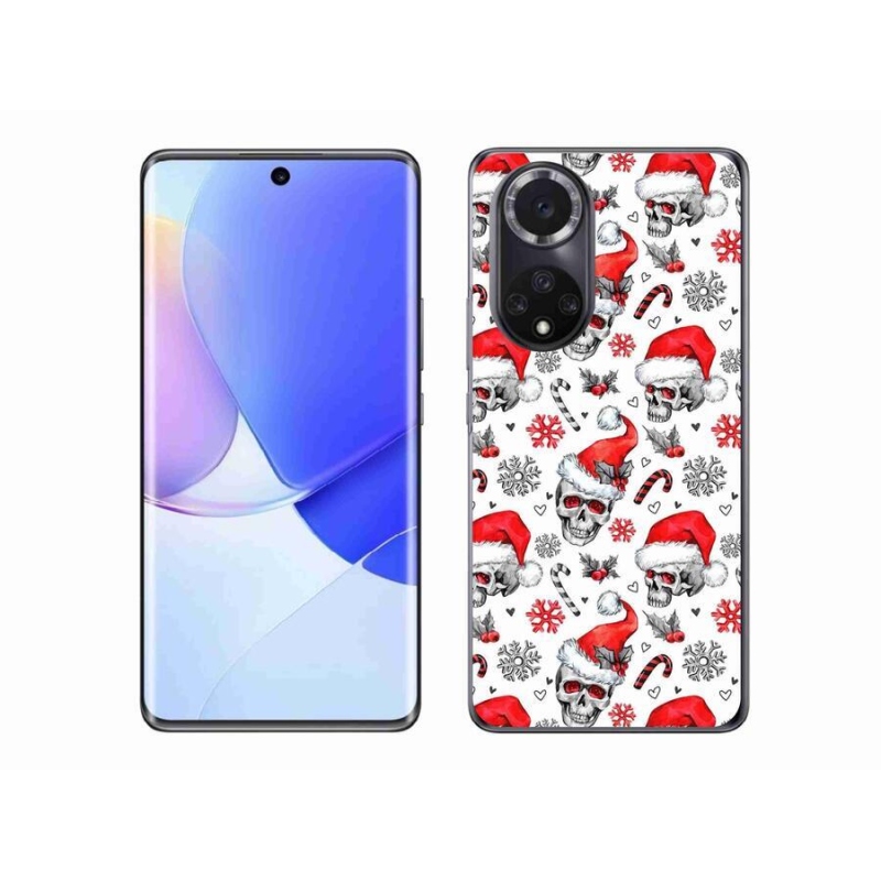 Gelový kryt mmCase na mobil Huawei Nova 9 - vánoční lebky