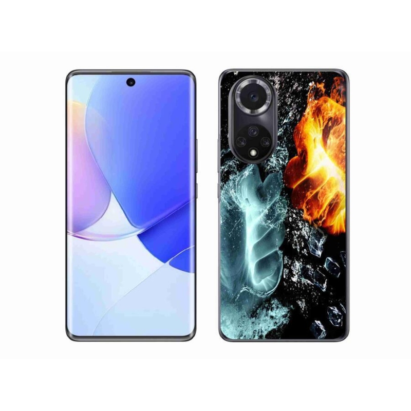 Gelový kryt mmCase na mobil Huawei Nova 9 - voda a oheň
