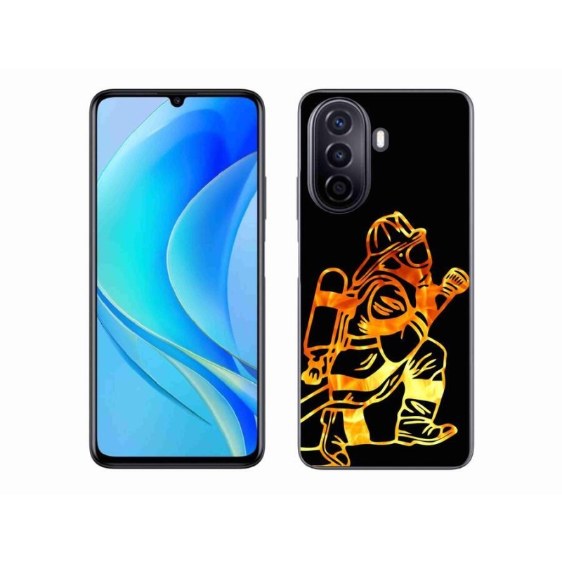 Gelový kryt mmCase na mobil Huawei Nova Y70 - hasič 1