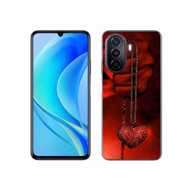 Gelový kryt mmCase na mobil Huawei Nova Y70 - náhrdelník