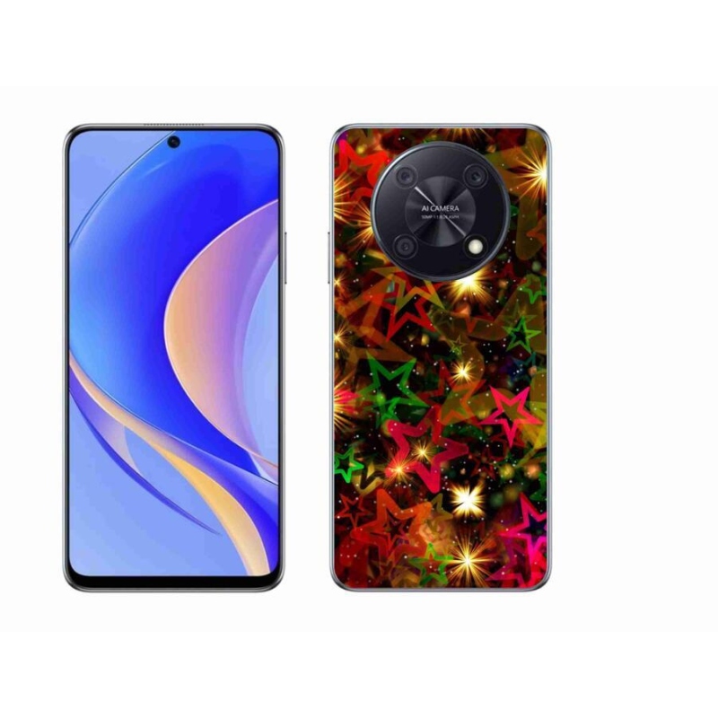 Gelový kryt mmCase na mobil Huawei Nova Y90 - barevné hvězdičky