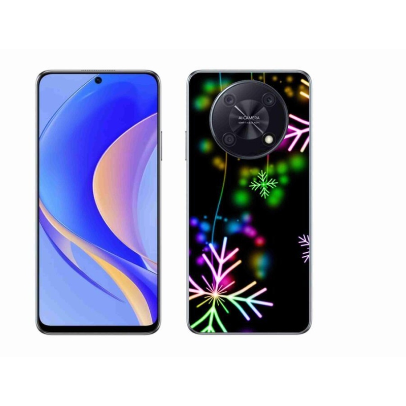 Gelový kryt mmCase na mobil Huawei Nova Y90 - barevné vločky