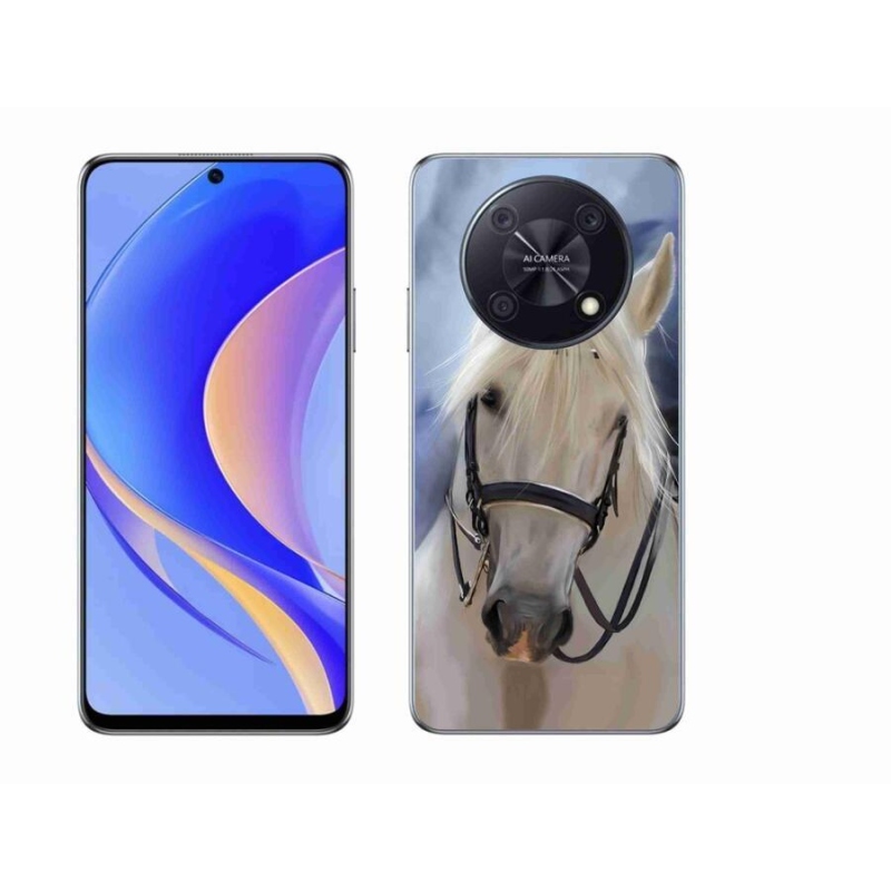 Gelový kryt mmCase na mobil Huawei Nova Y90 - bílý kůň