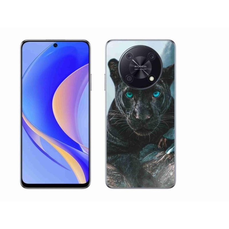 Gelový kryt mmCase na mobil Huawei Nova Y90 - černý panter