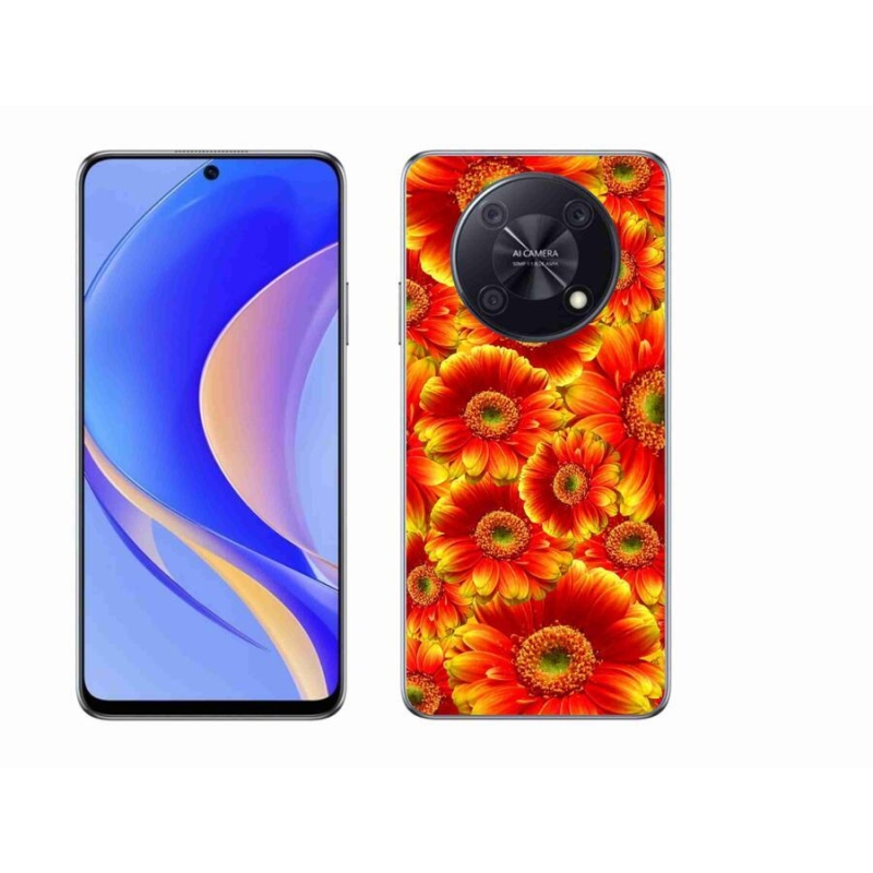 Gelový kryt mmCase na mobil Huawei Nova Y90 - gerbera 1