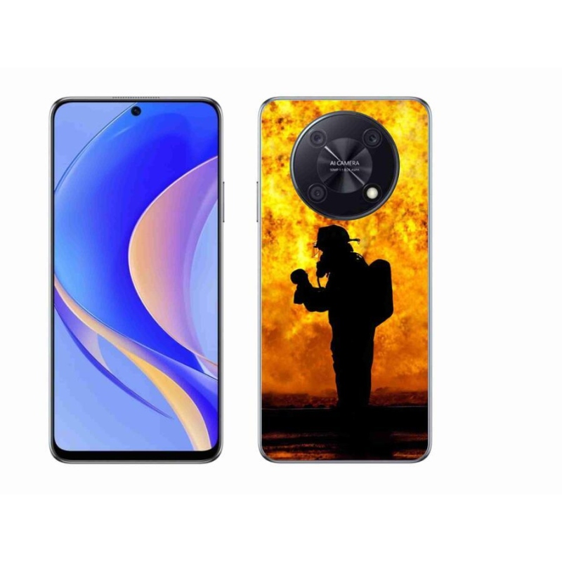 Gelový kryt mmCase na mobil Huawei Nova Y90 - hasič