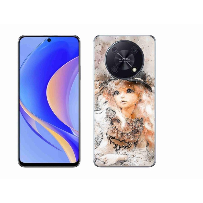 Gelový kryt mmCase na mobil Huawei Nova Y90 - holčička s kloboukem