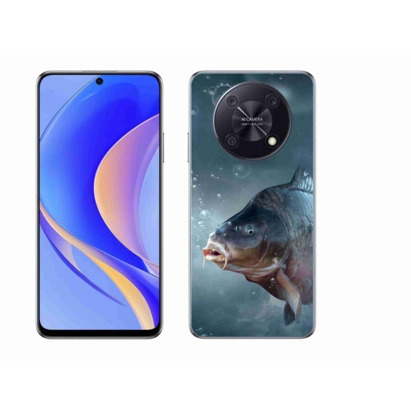 Gelový kryt mmCase na mobil Huawei Nova Y90 - kapr a bublinky
