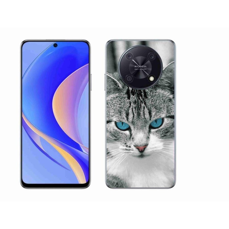 Gelový kryt mmCase na mobil Huawei Nova Y90 - kočičí pohled 1