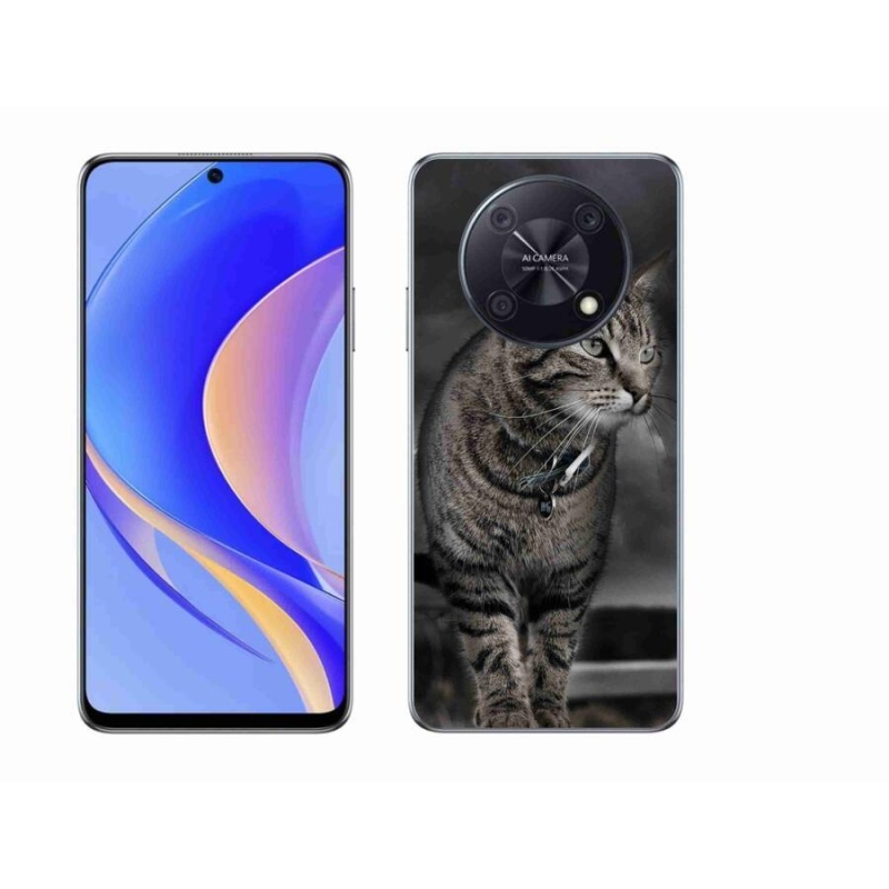 Gelový kryt mmCase na mobil Huawei Nova Y90 - kočka