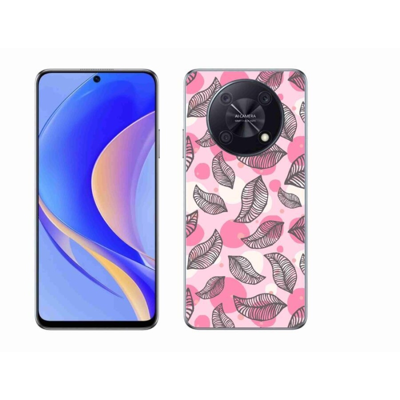 Gelový kryt mmCase na mobil Huawei Nova Y90 - kreslené padající listy