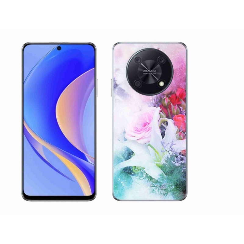 Gelový kryt mmCase na mobil Huawei Nova Y90 - květiny 4