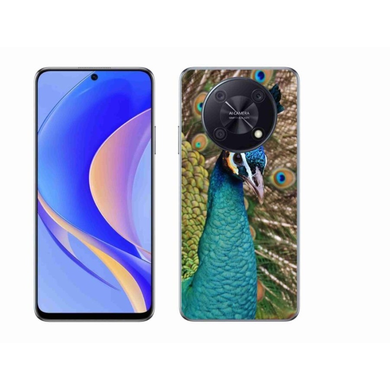 Gelový kryt mmCase na mobil Huawei Nova Y90 - páv