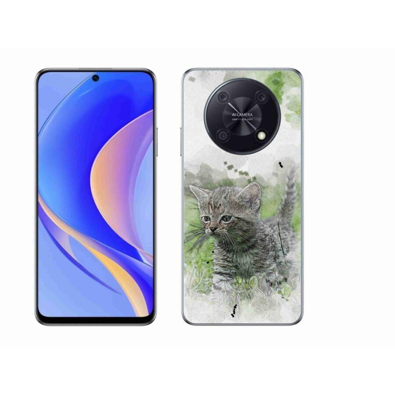 Gelový kryt mmCase na mobil Huawei Nova Y90 - roztomilé kotě 1