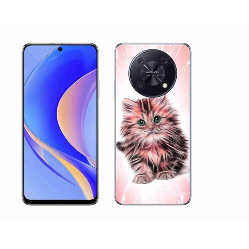 Gelový kryt mmCase na mobil Huawei Nova Y90 - roztomilé kotě