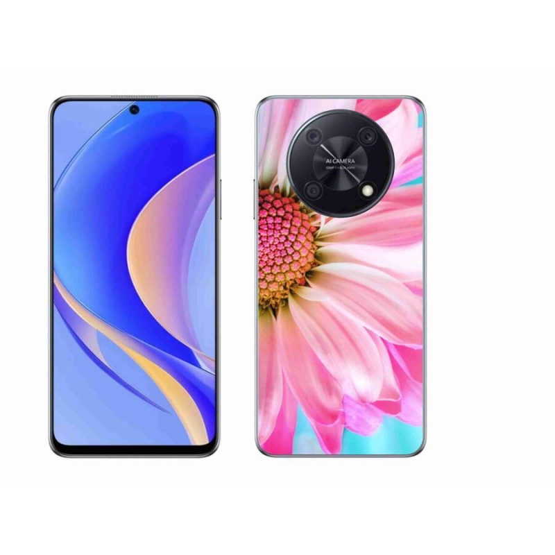 Gelový kryt mmCase na mobil Huawei Nova Y90 - růžová květina