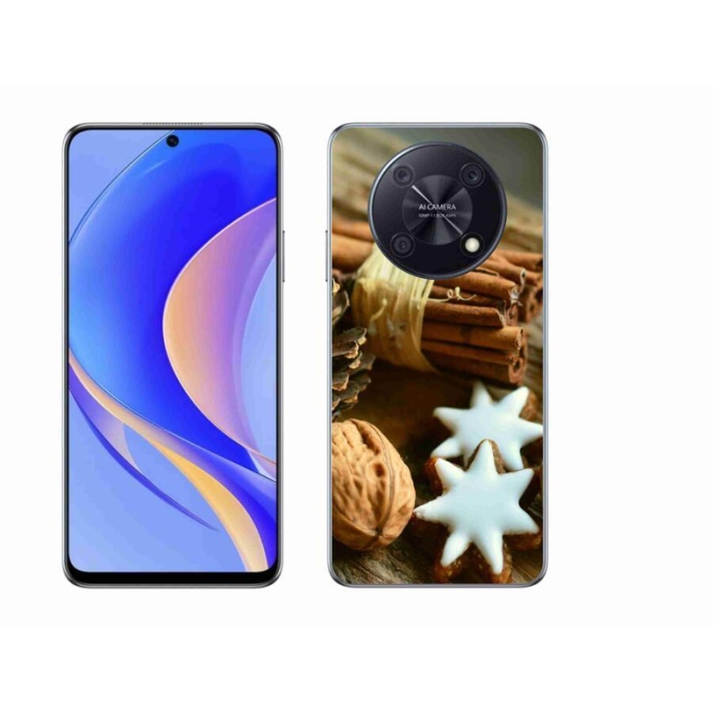 Gelový kryt mmCase na mobil Huawei Nova Y90 - skořice a perníčky