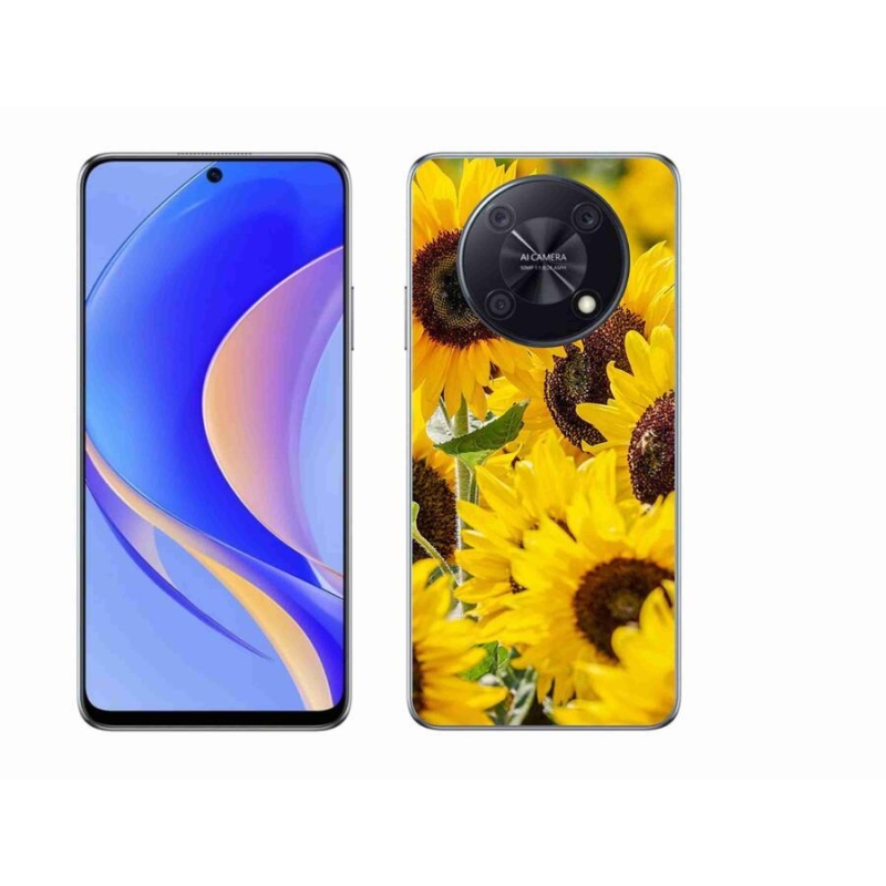 Gelový kryt mmCase na mobil Huawei Nova Y90 - slunečnice