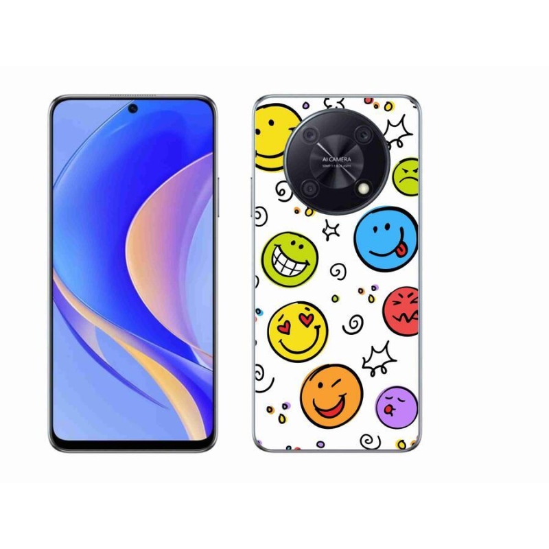 Gelový kryt mmCase na mobil Huawei Nova Y90 - smajlíci