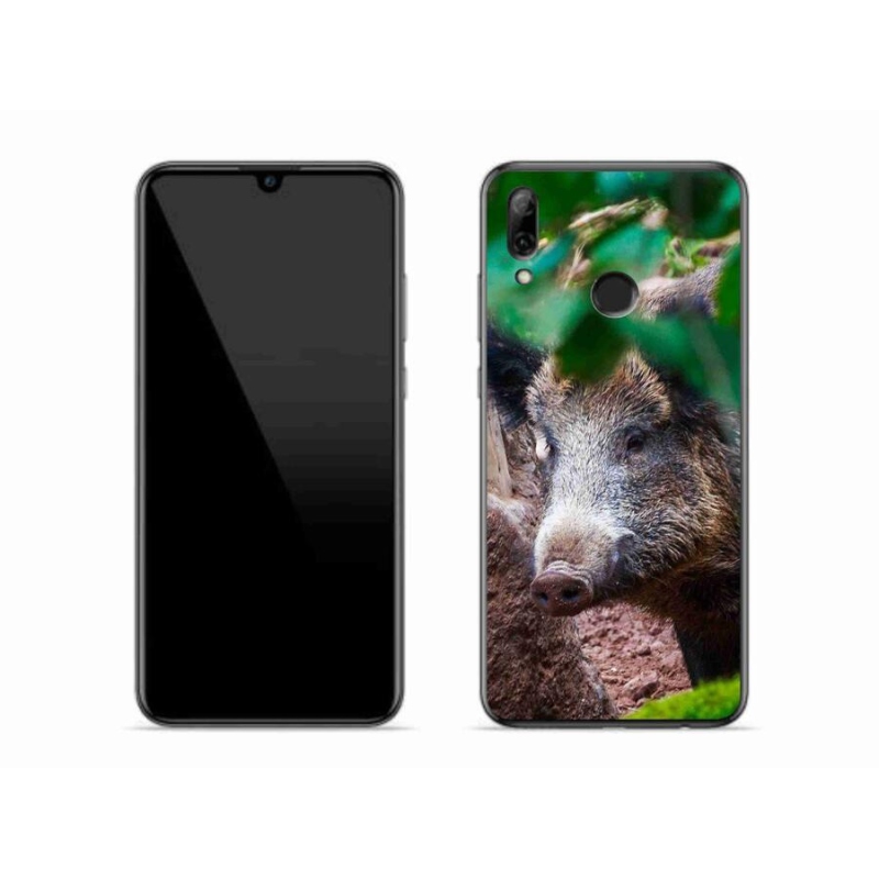 Gelový kryt mmCase na mobil Huawei P Smart (2019) - divoké prase