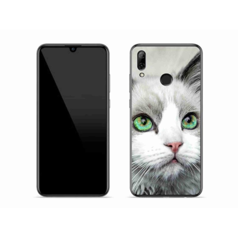 Gelový kryt mmCase na mobil Huawei P Smart (2019) - kočičí pohled