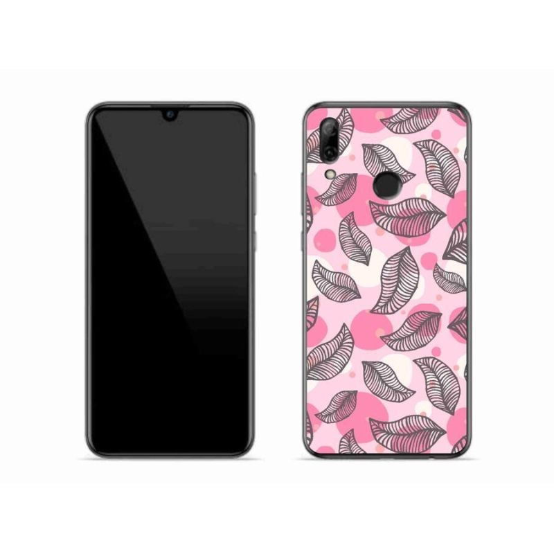 Gelový kryt mmCase na mobil Huawei P Smart (2019) - kreslené padající listy