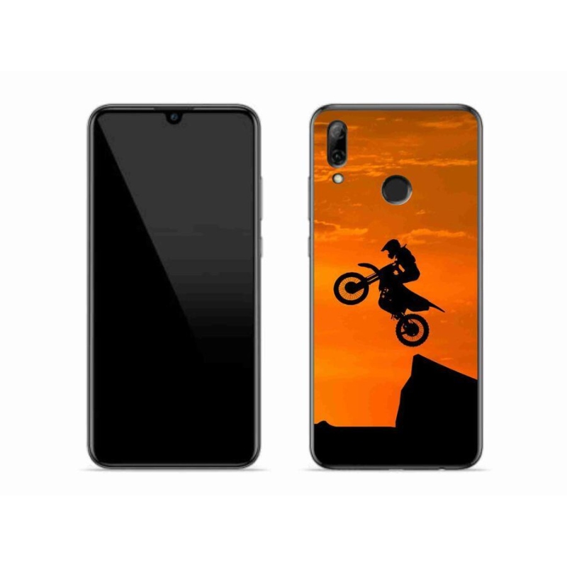 Gelový kryt mmCase na mobil Huawei P Smart (2019) - motocross