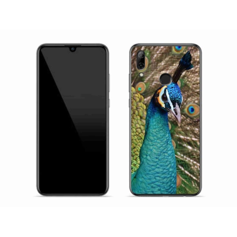 Gelový kryt mmCase na mobil Huawei P Smart (2019) - páv