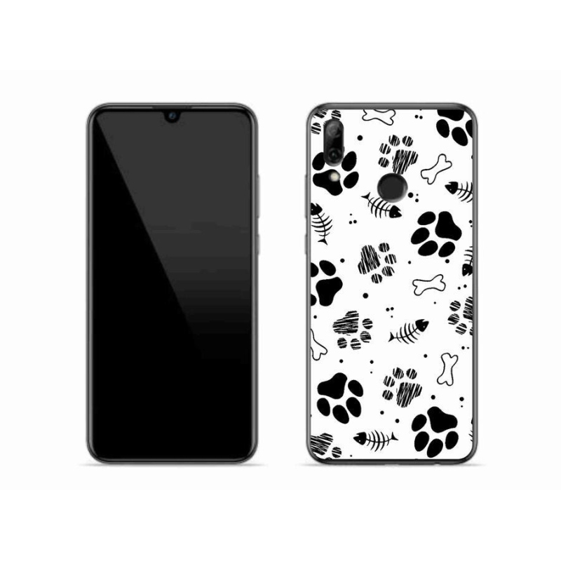 Gelový kryt mmCase na mobil Huawei P Smart (2019) - psí tlapky 1