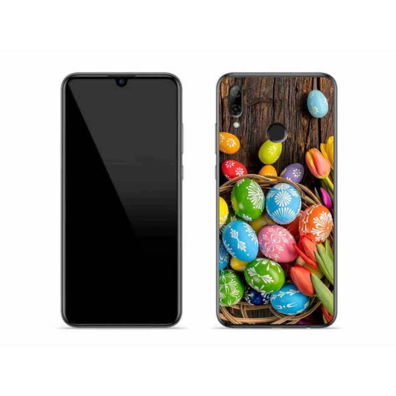 Gelový kryt mmCase na mobil Huawei P Smart (2019) - velikonoční vajíčka