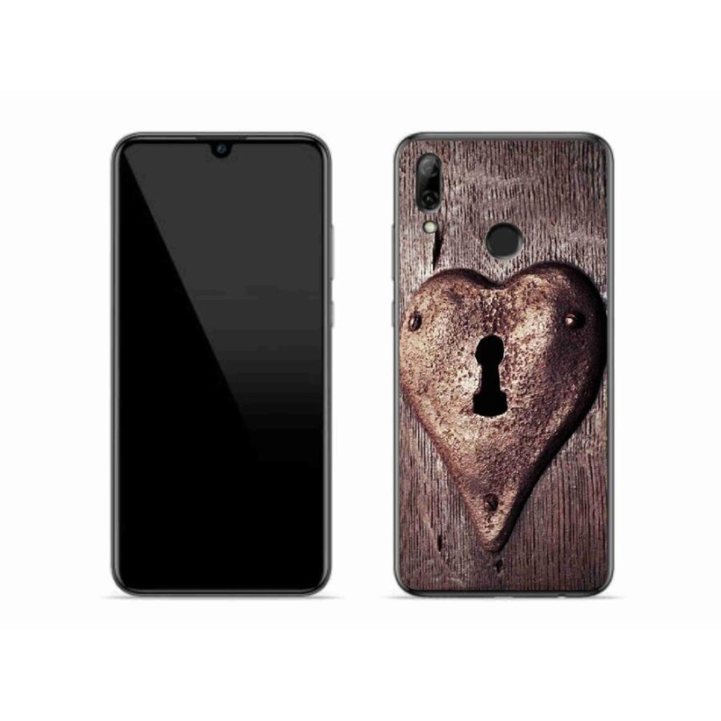 Gelový kryt mmCase na mobil Huawei P Smart (2019) - zámek ve tvaru srdce