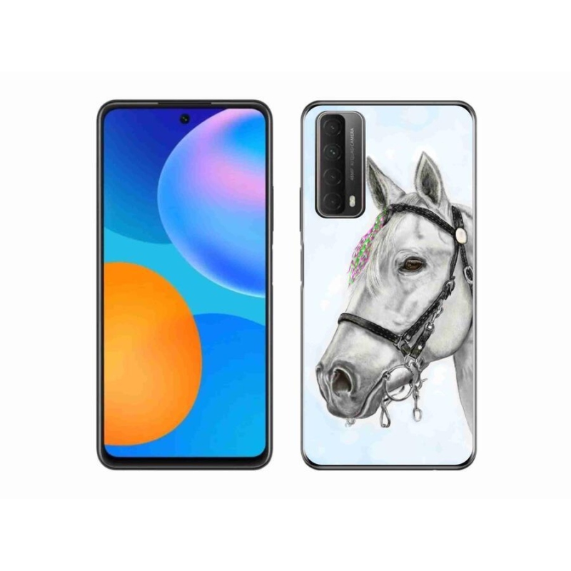 Gelový kryt mmCase na mobil Huawei P Smart (2021) - bílý kůň 1