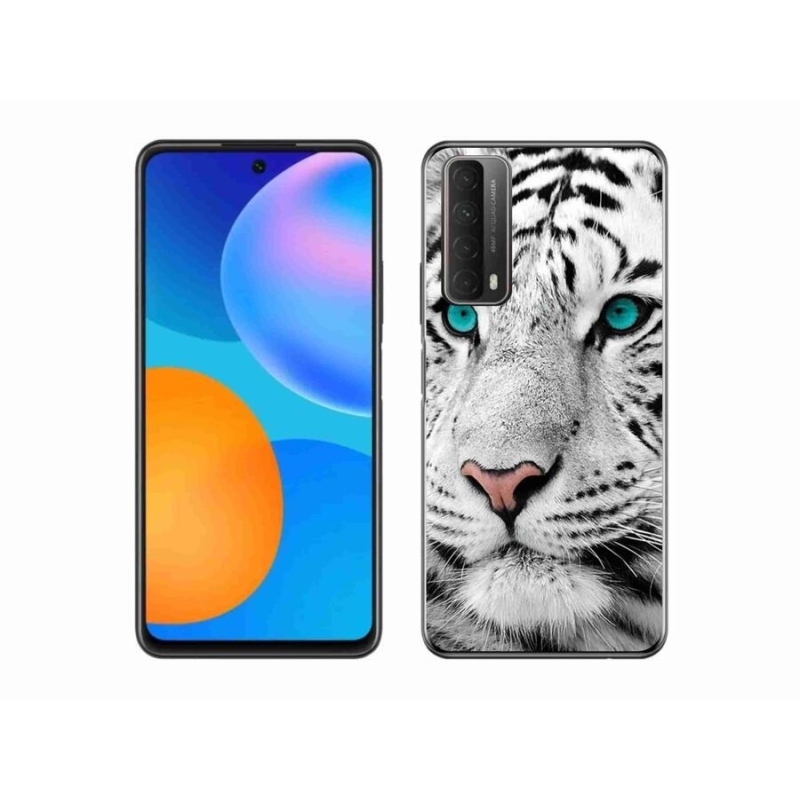 Gelový kryt mmCase na mobil Huawei P Smart (2021) - bílý tygr
