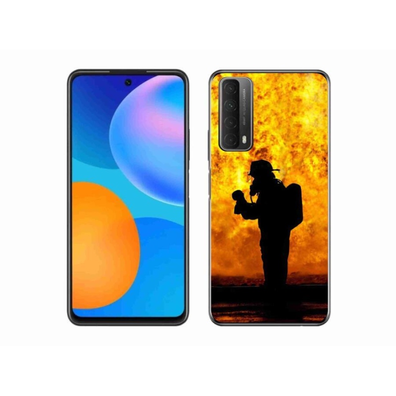 Gelový kryt mmCase na mobil Huawei P Smart (2021) - hasič