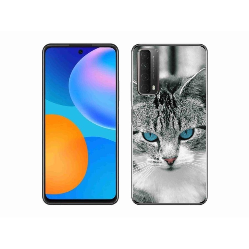 Gelový kryt mmCase na mobil Huawei P Smart (2021) - kočičí pohled 1