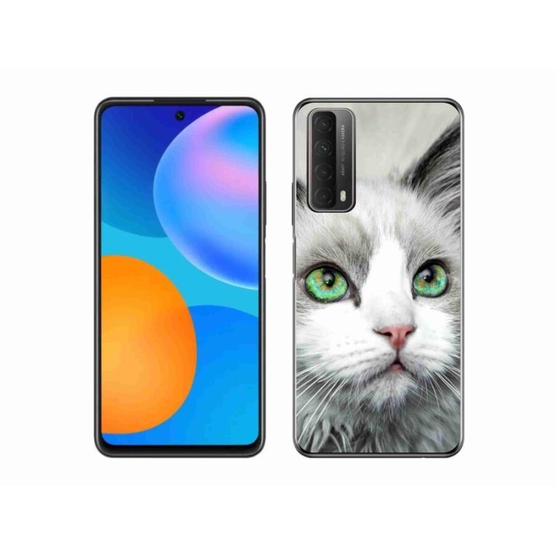 Gelový kryt mmCase na mobil Huawei P Smart (2021) - kočičí pohled