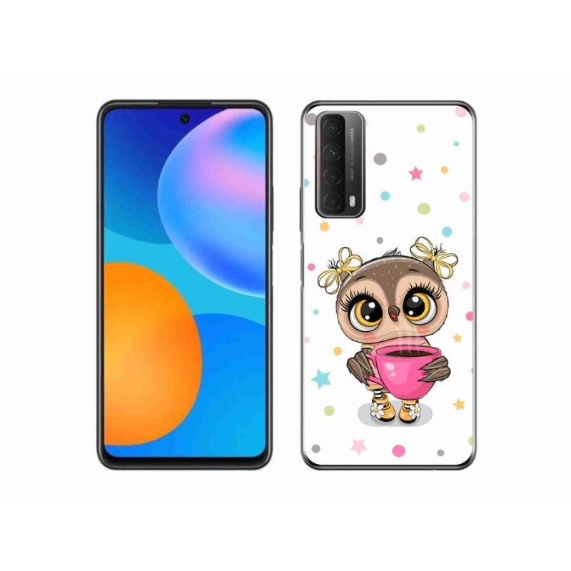 Gelový kryt mmCase na mobil Huawei P Smart (2021) - kreslená sovička