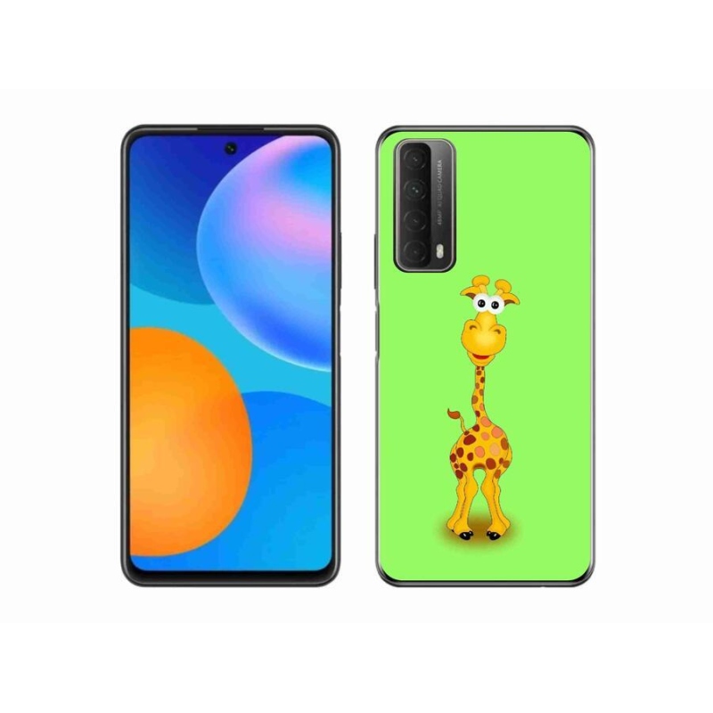 Gelový kryt mmCase na mobil Huawei P Smart (2021) - kreslená žirafa