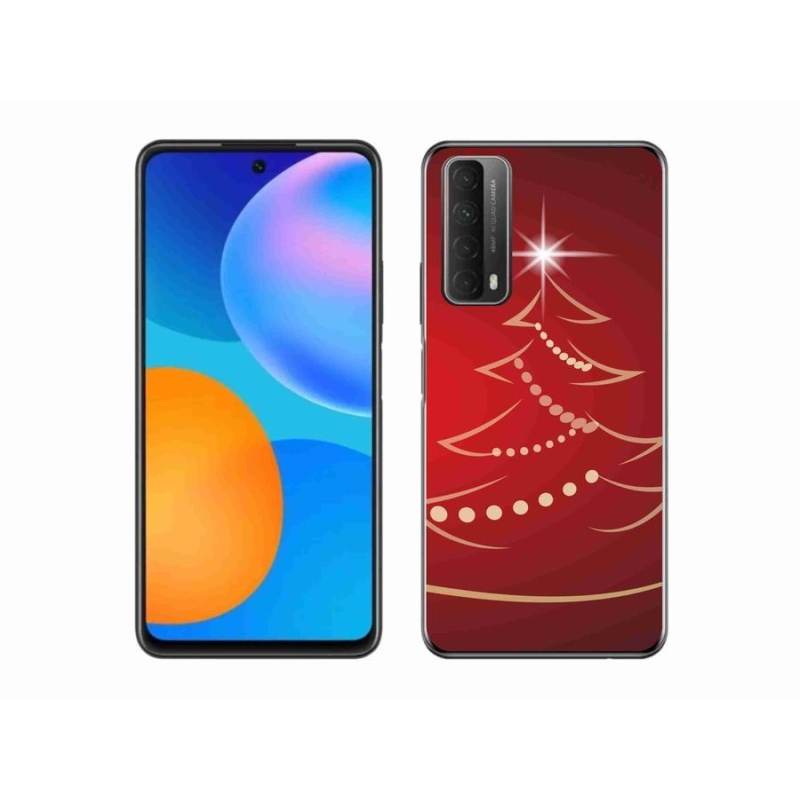 Gelový kryt mmCase na mobil Huawei P Smart (2021) - kreslený vánoční stromek