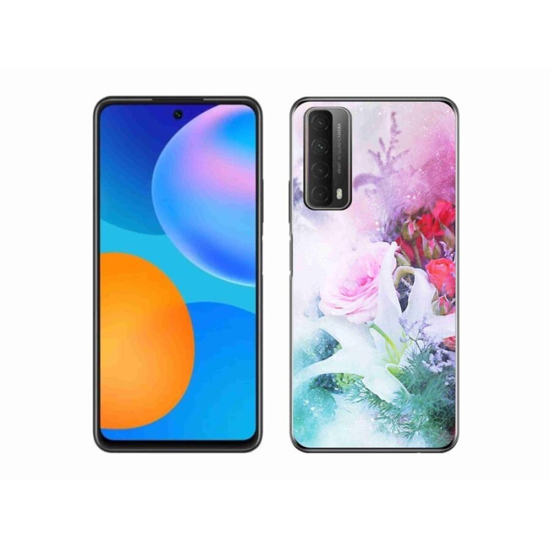 Gelový kryt mmCase na mobil Huawei P Smart (2021) - květiny 4