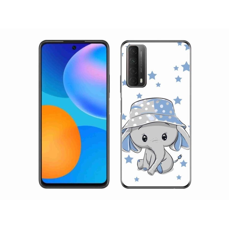 Gelový kryt mmCase na mobil Huawei P Smart (2021) - modrý slon
