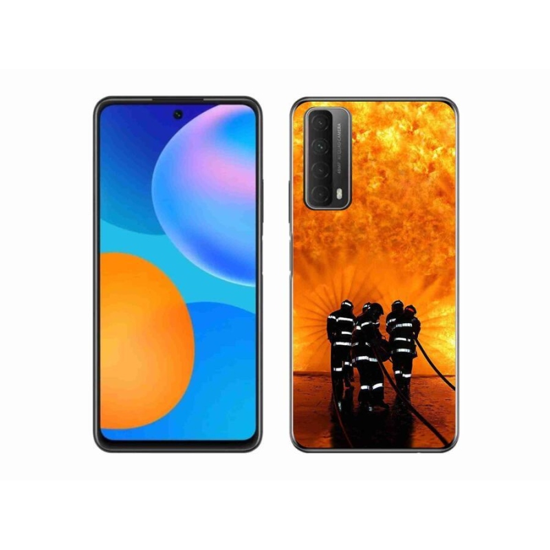 Gelový kryt mmCase na mobil Huawei P Smart (2021) - požár