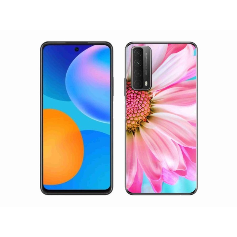 Gelový kryt mmCase na mobil Huawei P Smart (2021) - růžová květina