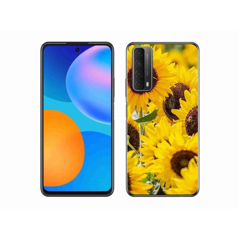 Gelový kryt mmCase na mobil Huawei P Smart (2021) - slunečnice