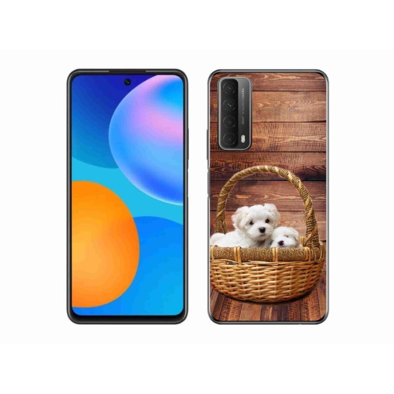 Gelový kryt mmCase na mobil Huawei P Smart (2021) - štěňátka