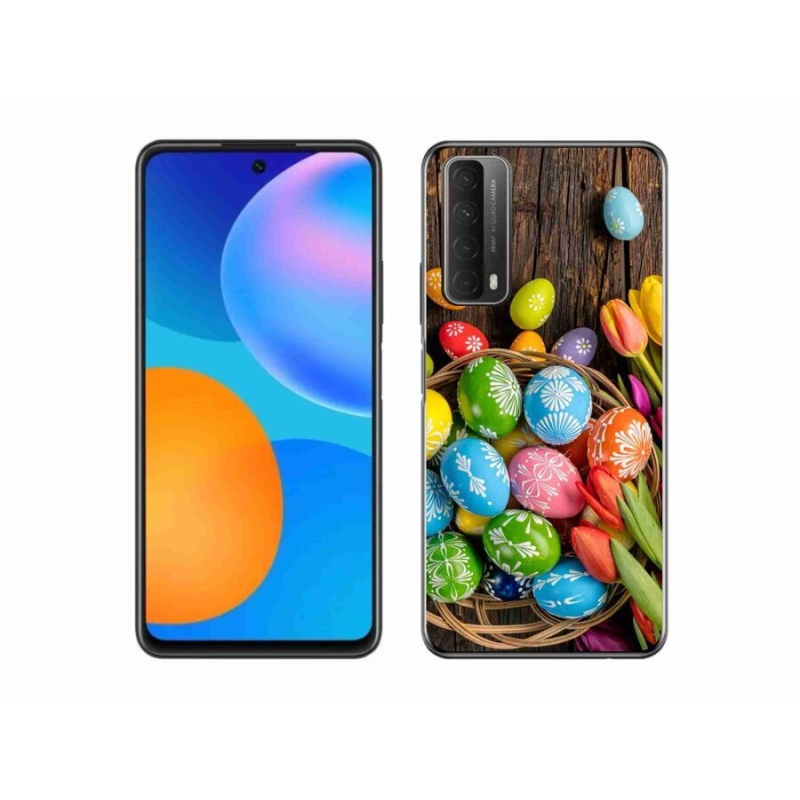Gelový kryt mmCase na mobil Huawei P Smart (2021) - velikonoční vajíčka