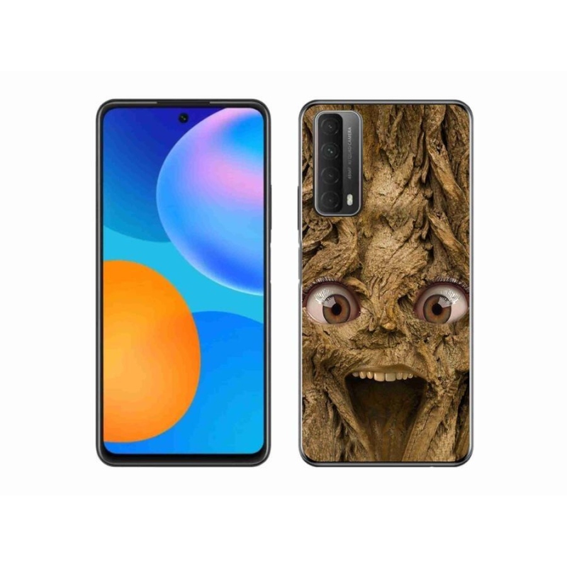Gelový kryt mmCase na mobil Huawei P Smart (2021) - veselý strom s očima
