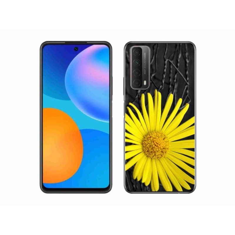 Gelový kryt mmCase na mobil Huawei P Smart (2021) - žlutá květina