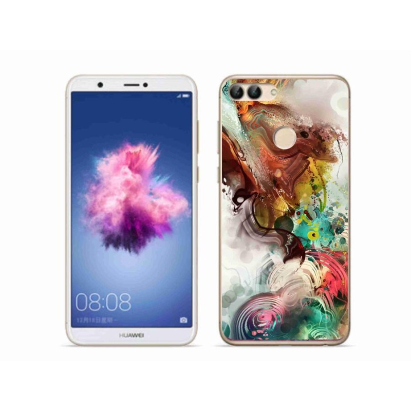 Gelový kryt mmCase na mobil Huawei P Smart - abstrakt 1