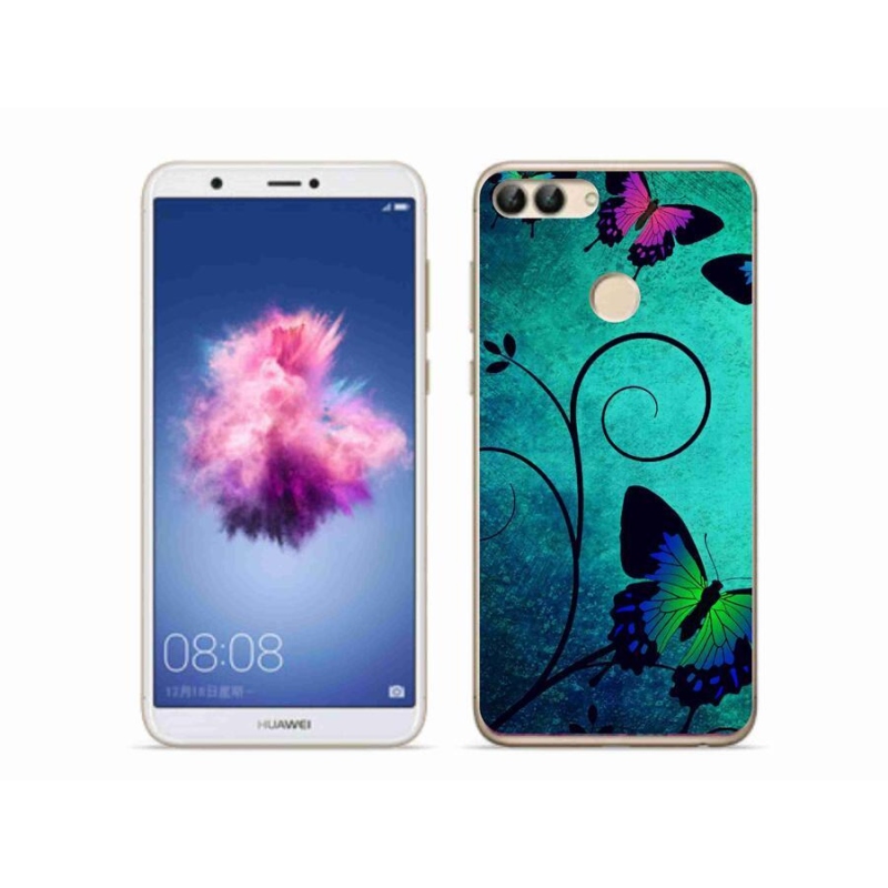 Gelový kryt mmCase na mobil Huawei P Smart - barevní motýli